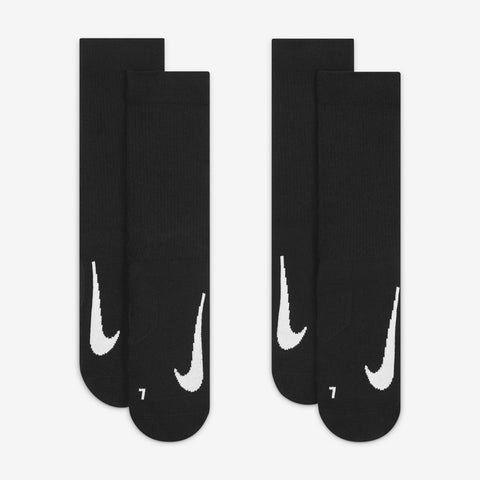 Nike Court Multiplier Cushioned Crew Sock 2 Pairs Sports Tennis Socks