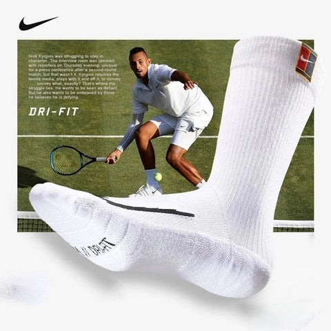 Nike Court Multiplier Cushioned Crew Sock 2 Pairs Sports Tennis Socks