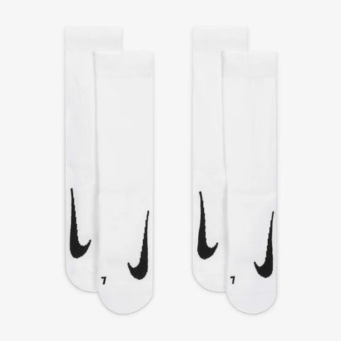 Nike Court Multiplier Cushioned Crew Sock 2 Pairs Sports Tennis Socks