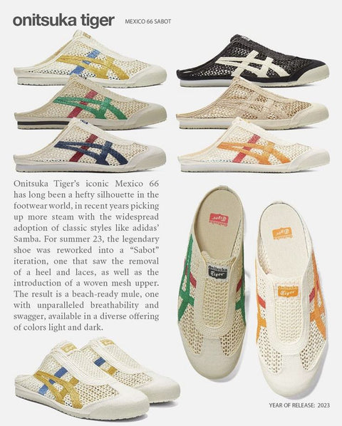 ONITSUKA TIGER MEXICO 66 SABOT CREAM/MUSTARD
